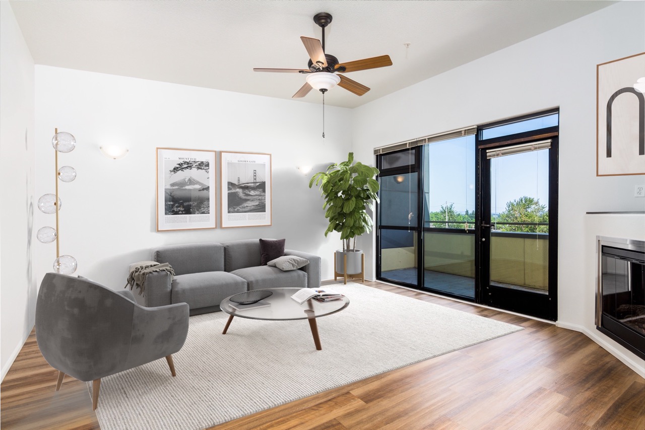 Interior of a model apartment unit